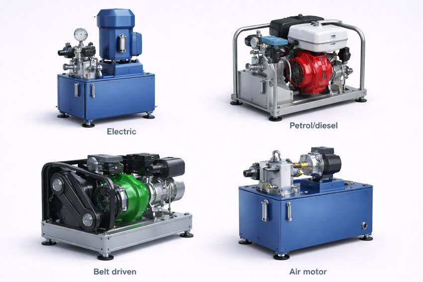 Fuel Types of Hydraulic power packs