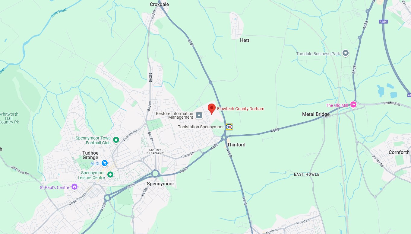 county durham map