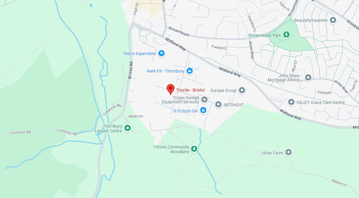 thorite bristol map image